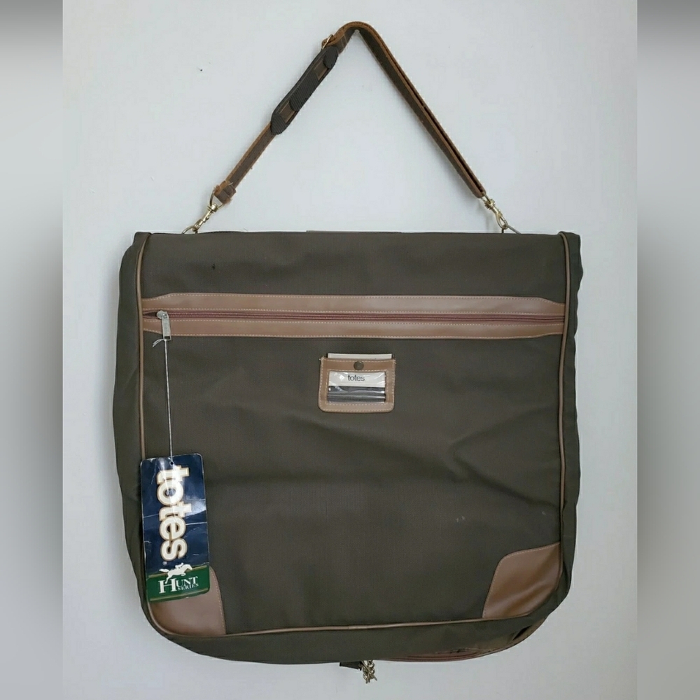 1989 Vtg Totes Hunt Series #2176 Vinyl Garment Bag 46x22x3 With Hang Tag